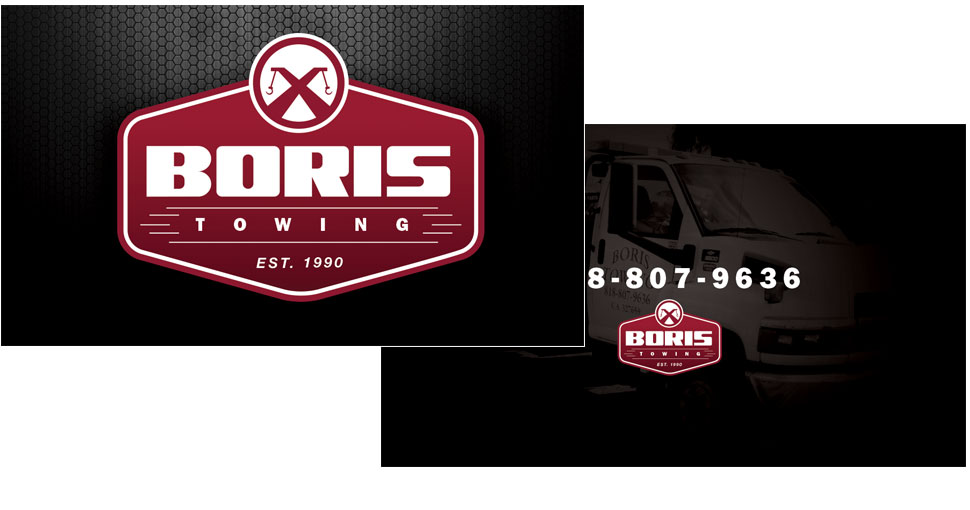 Boris Towing business cards